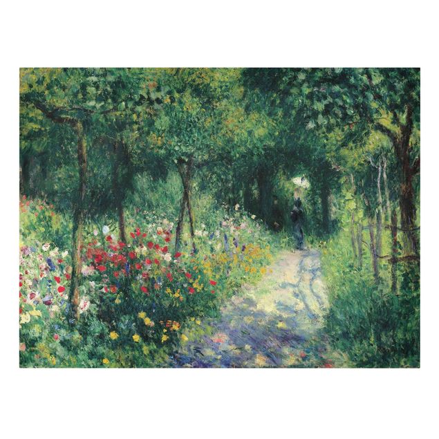 Canvas schilderijen Auguste Renoir - Women In A Garden