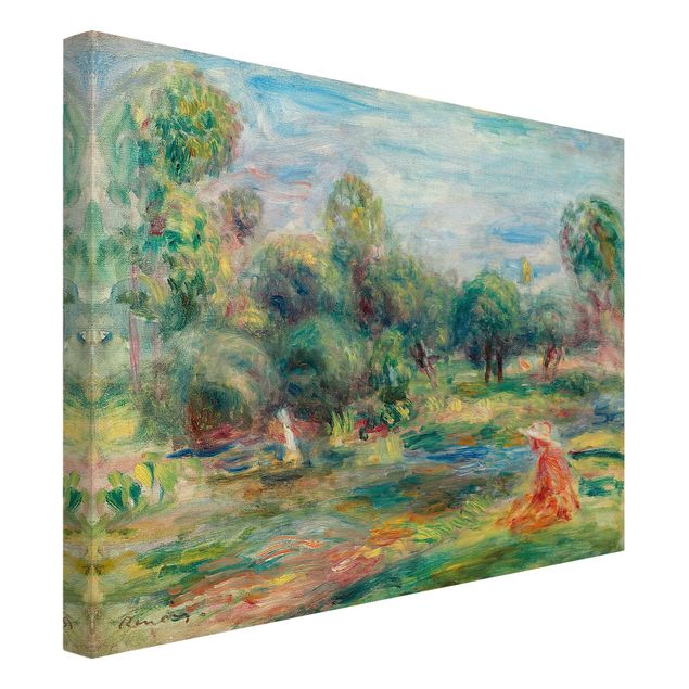 Canvas schilderijen Auguste Renoir - Landscape At Cagnes