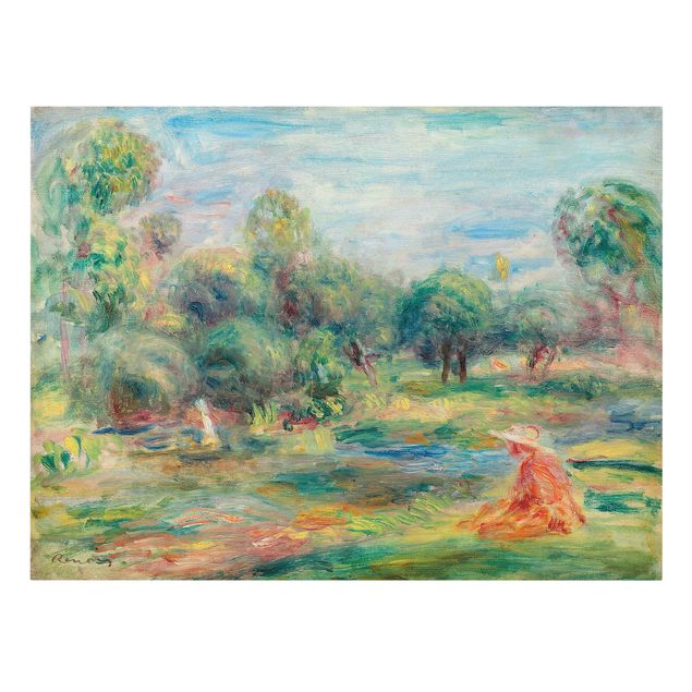 Canvas schilderijen Auguste Renoir - Landscape At Cagnes