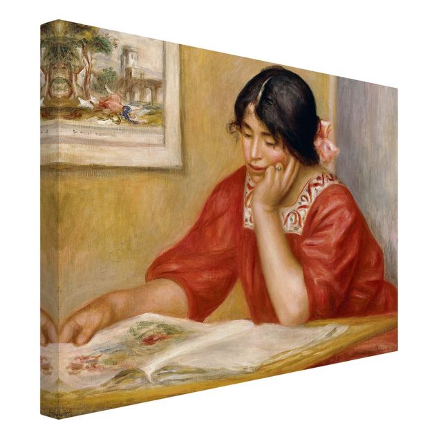 Canvas schilderijen Auguste Renoir - Leontine Reading