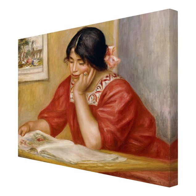 Canvas schilderijen Auguste Renoir - Leontine Reading