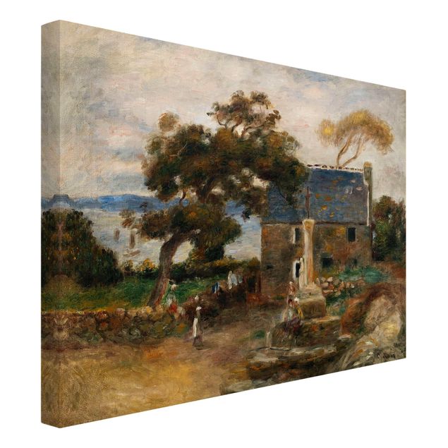 Canvas schilderijen Auguste Renoir - Treboul Near Douardenez, Brittany
