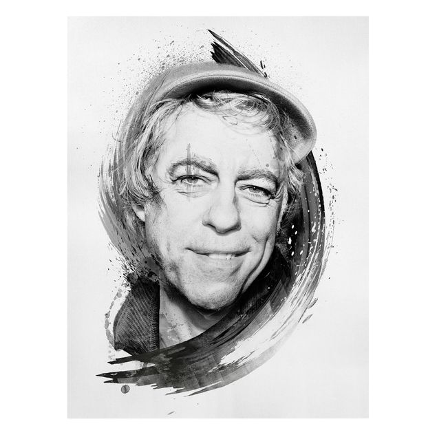Canvas schilderijen Bob Geldof - Strassenkoeter - Viva Con Agua