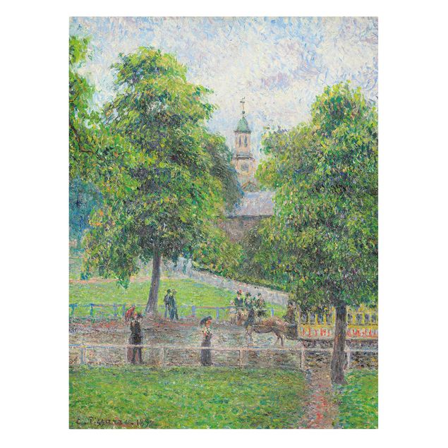 Canvas schilderijen Camille Pissarro - Saint Anne's Church, Kew, London