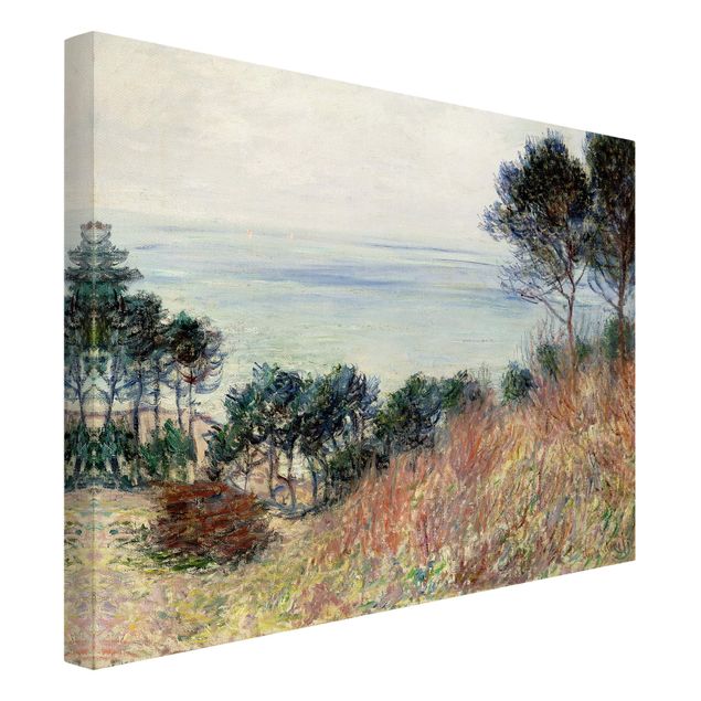 Canvas schilderijen Claude Monet - The Coast Of Varengeville