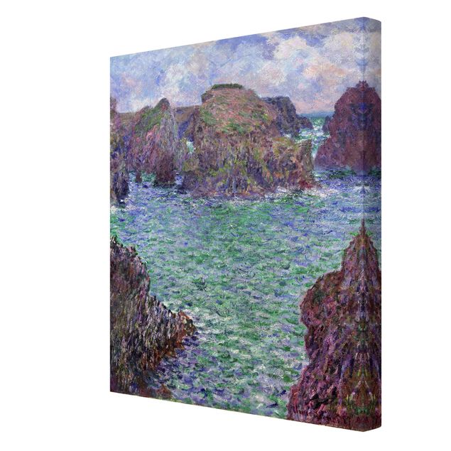 Canvas schilderijen Claude Monet - Port-Goulphar, Belle-Île