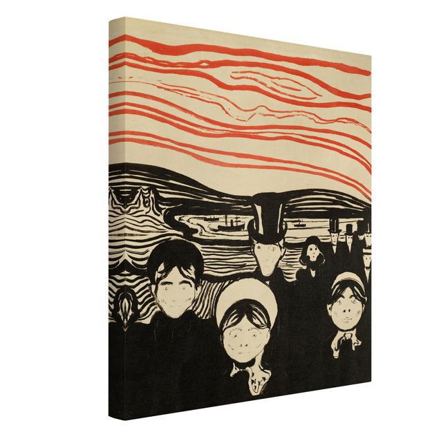 Canvas schilderijen Edvard Munch - Anxiety