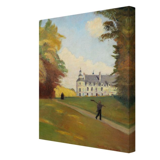 Canvas schilderijen Emile Bernard - At Tanlay Castle
