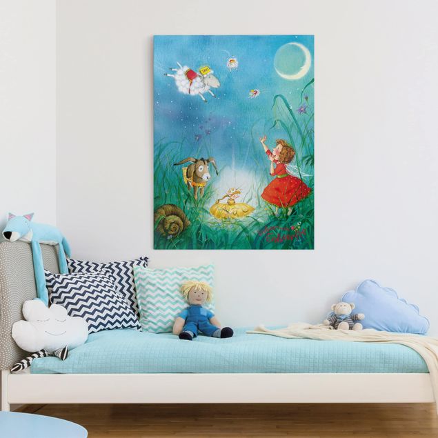 Canvas schilderijen Little Strawberry Strawberry Fairy - Sleep Taxi