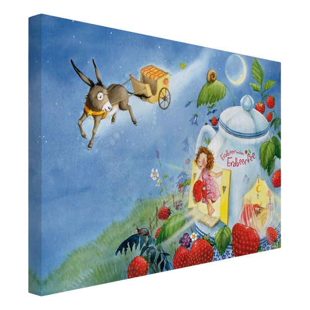 Canvas schilderijen Little Strawberry Strawberry Fairy - Donkey Casimir