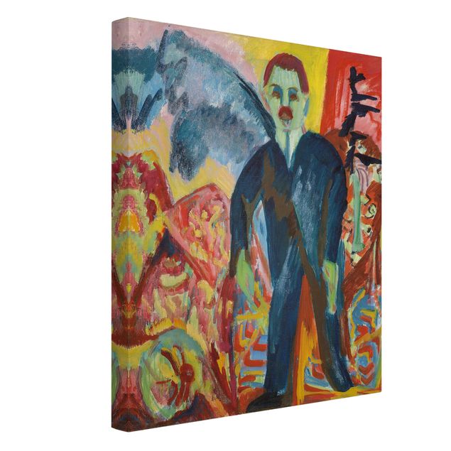 Canvas schilderijen Ernst Ludwig Kirchner - The Hospital Attendant