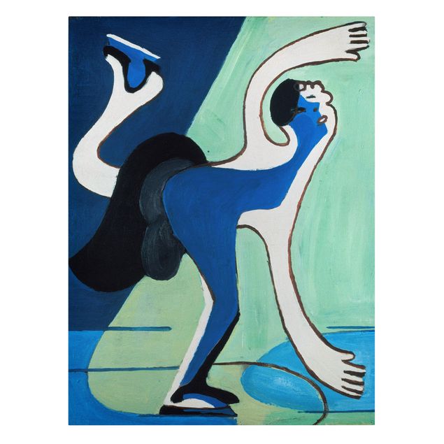 Canvas schilderijen Ernst Ludwig Kirchner - The Ice Skater