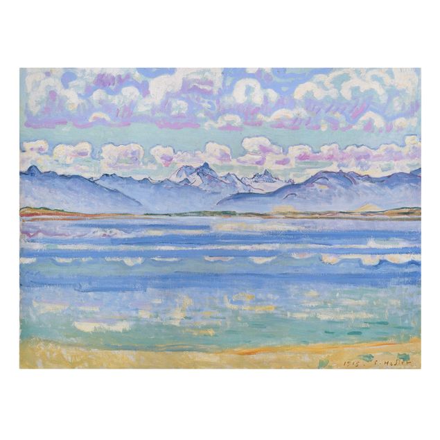 Canvas schilderijen Ferdinand Hodler - Weisshorn Of Montana