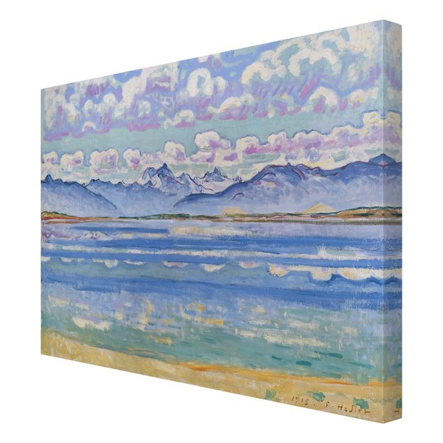 Canvas schilderijen Ferdinand Hodler - Weisshorn Of Montana