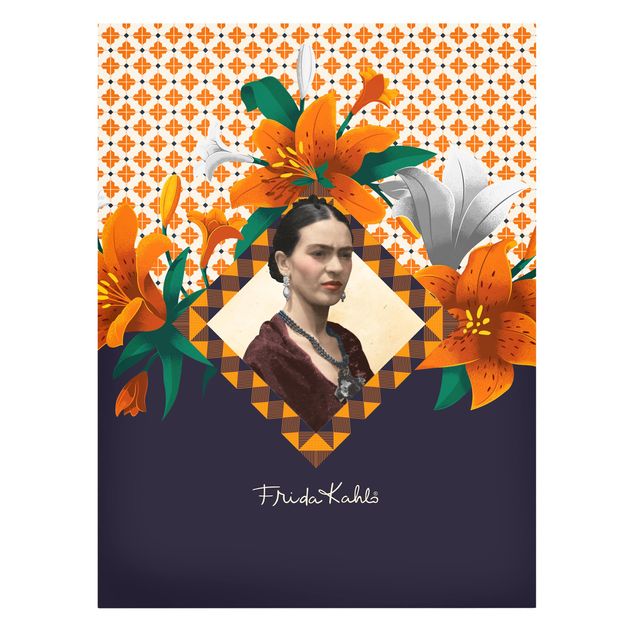 Canvas schilderijen Frida Kahlo - Lilies