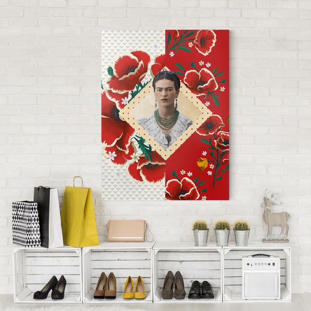 Canvas schilderijen Frida Kahlo - Poppies