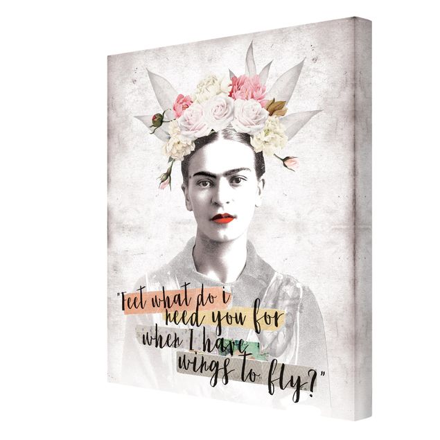 Canvas schilderijen Frida Kahlo - Quote