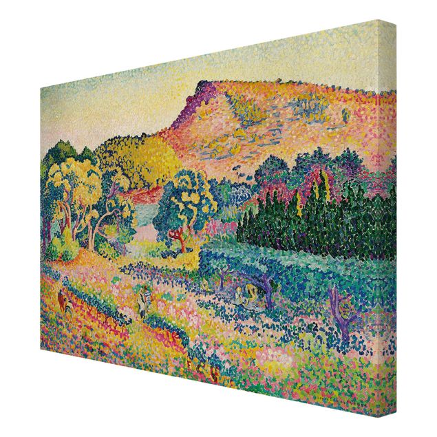 Canvas schilderijen Henri Edmond Cross - Landscape With Le Cap Nègre