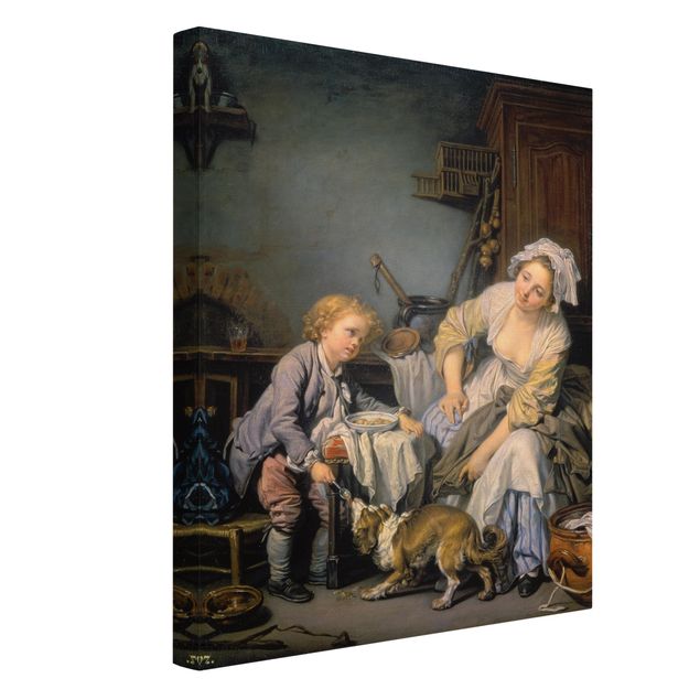 Canvas schilderijen Jean Baptiste Greuze - The Spoiled Child
