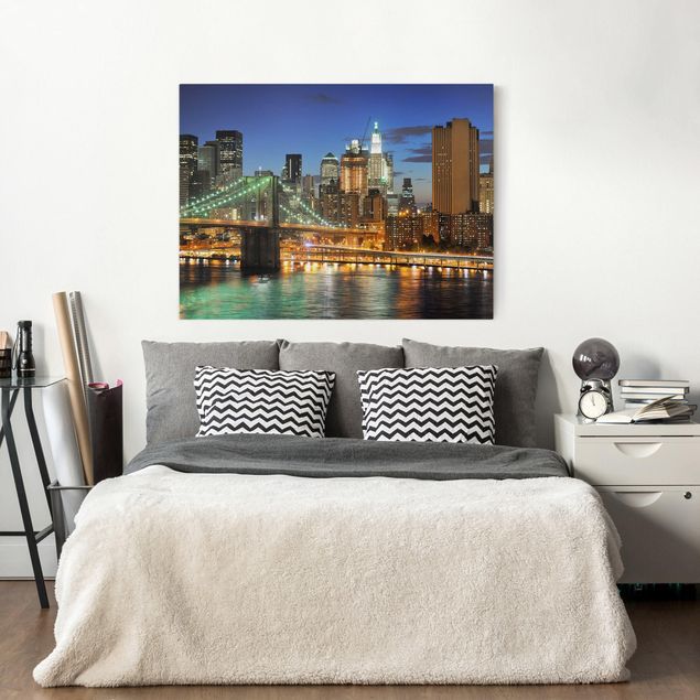 Canvas schilderijen Manhattan Panorama