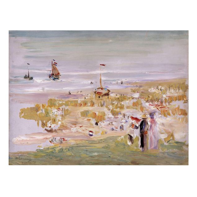 Canvas schilderijen Max Liebermann - The Beach, Scheveningen