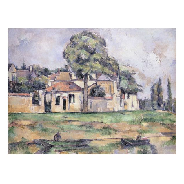 Canvas schilderijen Paul Cézanne - Banks Of The Marne