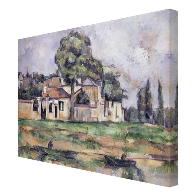 Canvas schilderijen Paul Cézanne - Banks Of The Marne