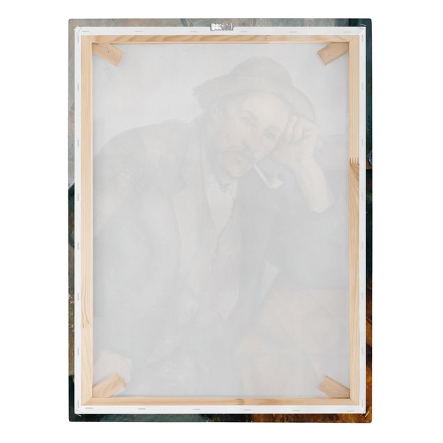 Canvas schilderijen Paul Cézanne - The Pipe Smoker