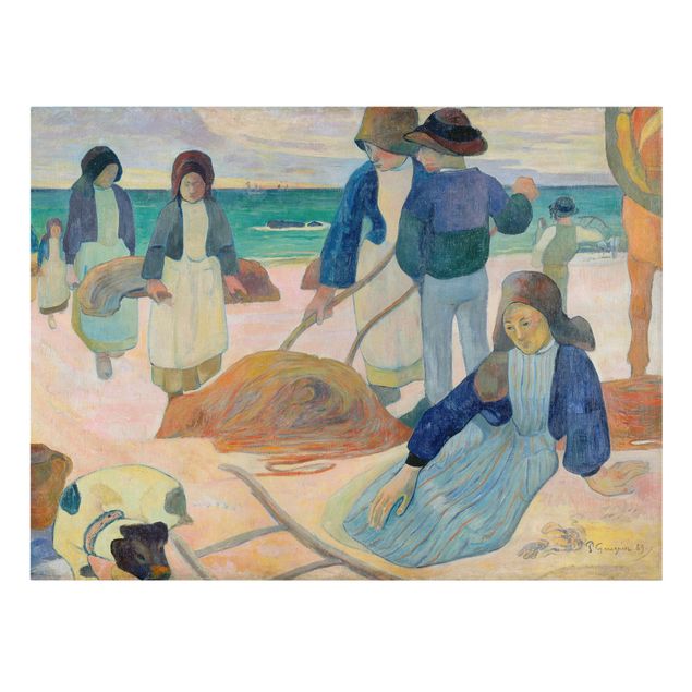 Canvas schilderijen Paul Gauguin - The Kelp Gatherers (Ii)