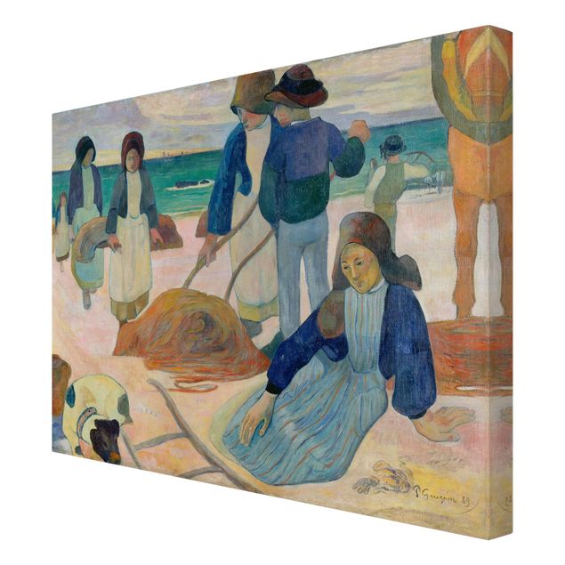 Canvas schilderijen Paul Gauguin - The Kelp Gatherers (Ii)