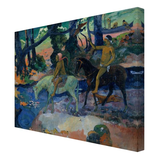 Canvas schilderijen Paul Gauguin - Escape, The Ford