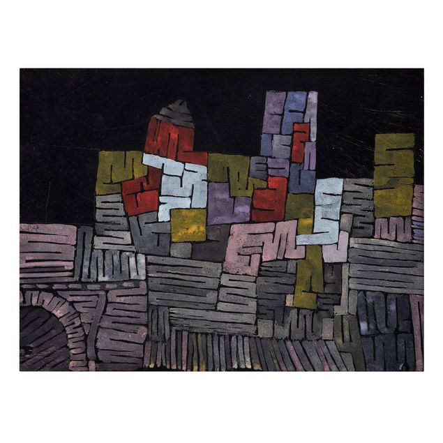 Canvas schilderijen Paul Klee - Ancient Masonry Sicily