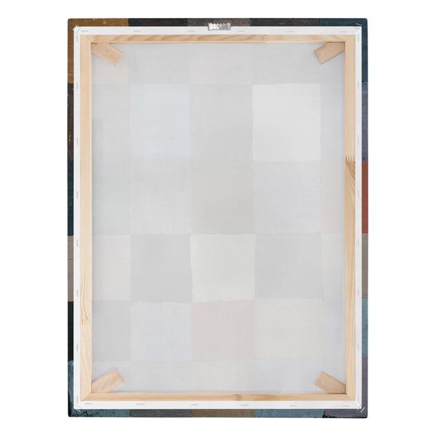 Canvas schilderijen Paul Klee - Color Chart (on Gray)