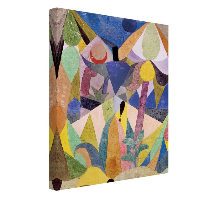 Canvas schilderijen Paul Klee - Mild tropical Landscape