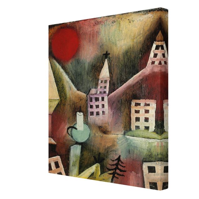 Canvas schilderijen Paul Klee - Destroyed Village