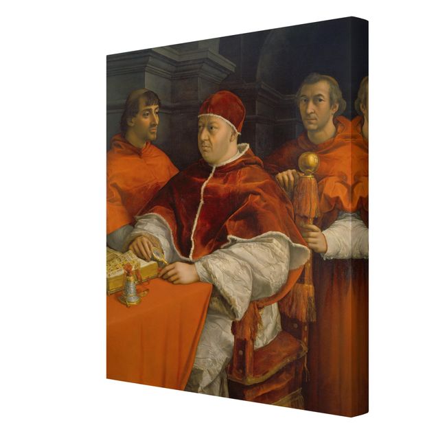 Canvas schilderijen Raffael - Portrait of Pope Leo X