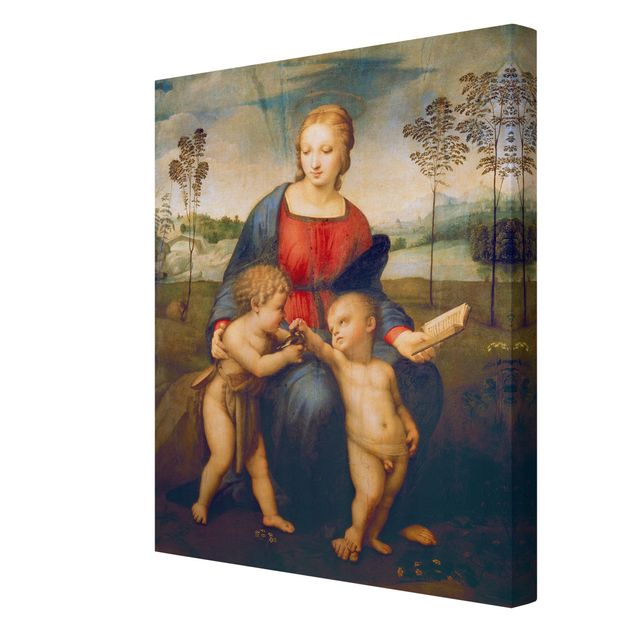 Canvas schilderijen Raffael - Madonna of the Goldfinch