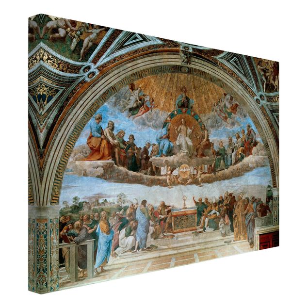 Canvas schilderijen Raffael - Disputation Of The Holy Sacrament