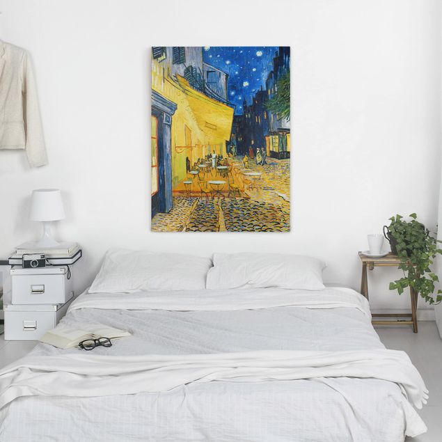 Canvas schilderijen Vincent van Gogh - Café Terrace at Night