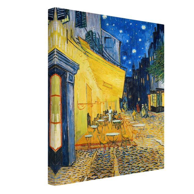Canvas schilderijen Vincent van Gogh - Café Terrace at Night