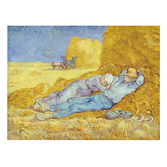 Canvas schilderijen Vincent Van Gogh - The Napping