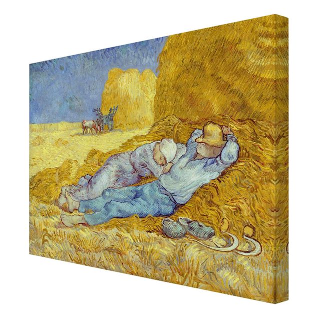 Canvas schilderijen Vincent Van Gogh - The Napping