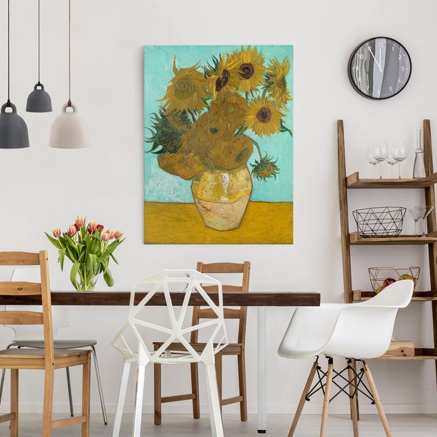 Canvas schilderijen Vincent van Gogh - Sunflowers