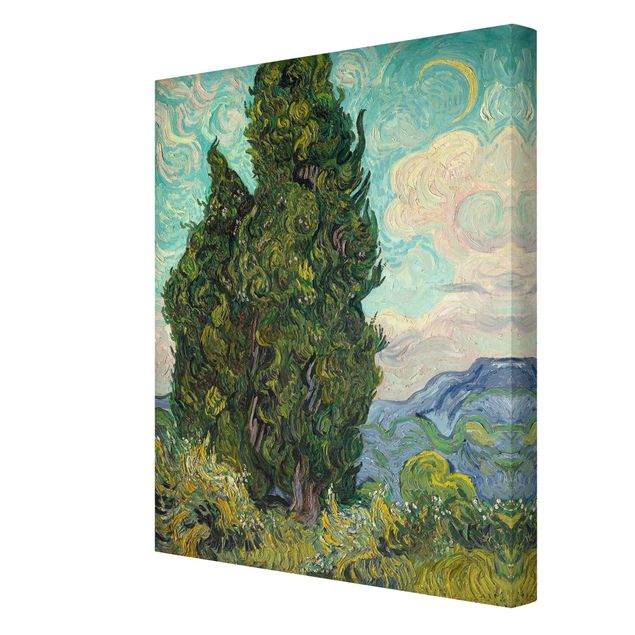 Canvas schilderijen Vincent van Gogh - Cypresses