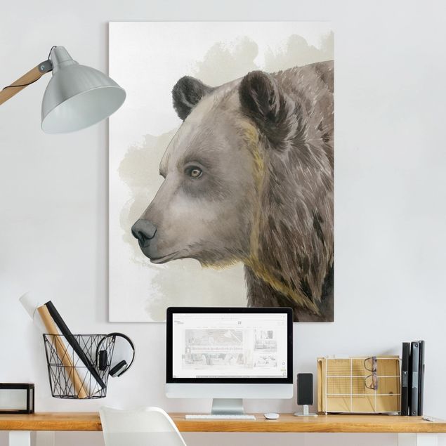 Canvas schilderijen Forest Friends - Bear