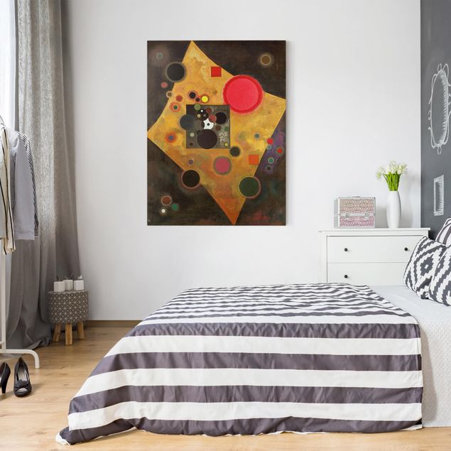 Canvas schilderijen Wassily Kandinsky - Accent in Pink