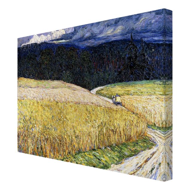 Canvas schilderijen Wassily Kandinsky - Kallmünz - Thunderstorm (The Stagecoach)