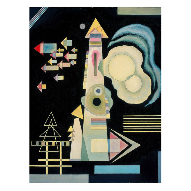 Canvas schilderijen Wassily Kandinsky - Arrows