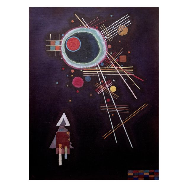 Canvas schilderijen Wassily Kandinsky - Ray Lines