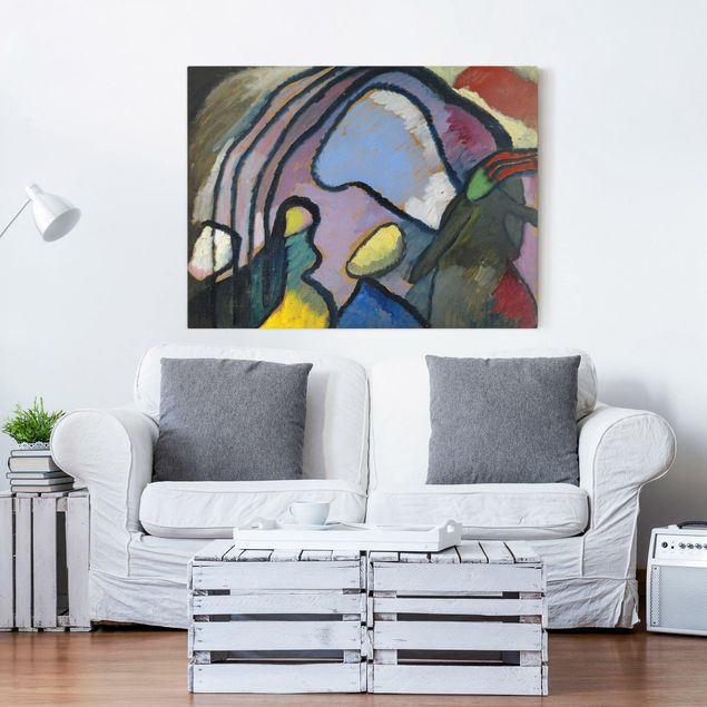 Canvas schilderijen Wassily Kandinsky - Study For Improvisation 10